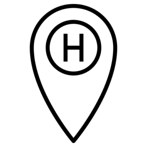 hospital pin icon